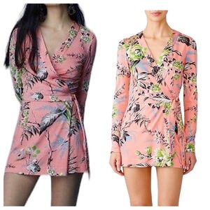 DIANE VON FURSTENBERG 100% SILK FLORAL ROMPER SZ 14